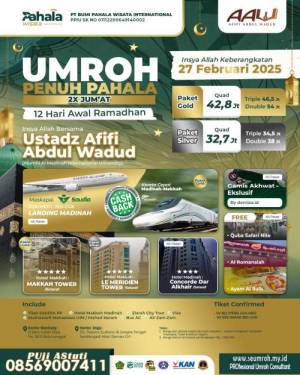  UMROH AWAL RAMADHAN 2025 PENUH PAHALA 2X JUMAT