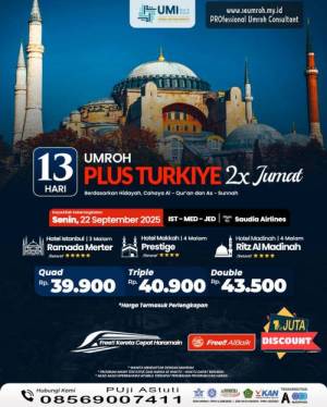  UMROH PLUS TURKIYE SEPTEMBER 2025 13 HARI
