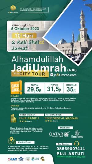 Alhamdulillah Jadi Umrah 5 Oktober 2023