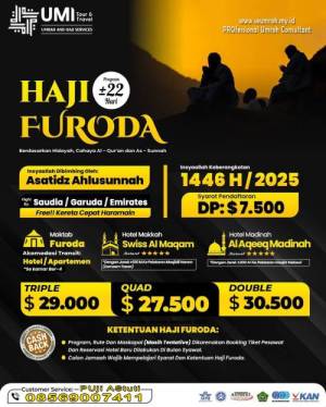 HAJI FURODA LANGSUNG BERANGKAT 2025/1446H