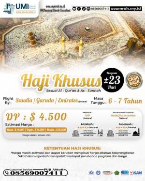 HAJI KHUSUS HAJI PLUS UMI TOUR TRAVEL