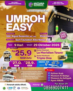 Paket Umroh bulan Oktober 2026