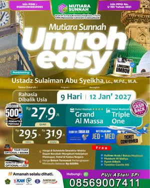 Paket Umroh Murah 9 Hari Awal Tahun 2027