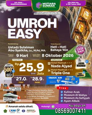 Paket Umroh Oktober 2026 Harga Terjangkau