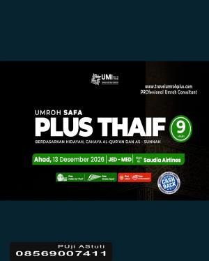 Paket Umroh Plus Thaif Akhir Tahun Desember 2026 Harga 37 Jutaan