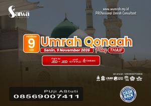 Paket Umroh Plus Thaif November 2026 Qonaah