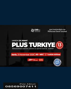 Paket Umroh Plus Turki 13 Hari November 2026