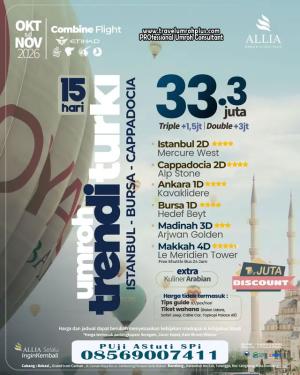 Paket Umroh Plus Turki 15 Hari November 2026 Harga 33 Jutaan Terndy