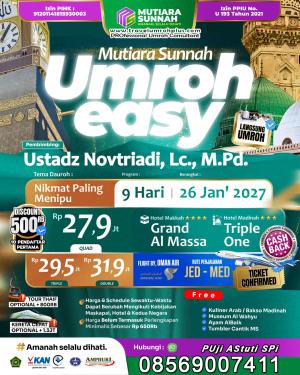 Umroh 9 Hari Harga Terjangkau dengan Oman Airlines Januari 2027