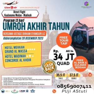 Umroh Akhir Tahun 20 Desember 2023 - Medan