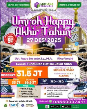 UMROH AKHIR TAHUN 27 DESEMBER 2025 PAKET HAPPY