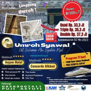 Umroh Awal Mei 2023 Syawal Tour Universits Madinah