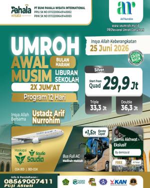 UMROH BULAN HARAM 2X JUMAT LIBURAN SEKOLAH JUNI 2026
