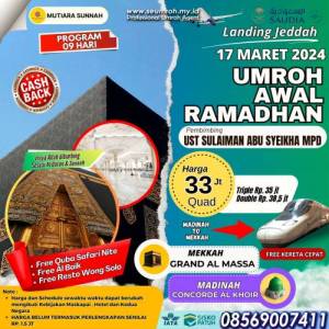Umroh Awal Ramadhan 2024 Spesial