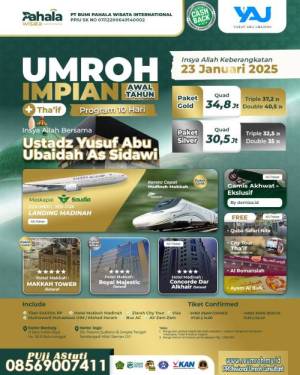 UMROH AWAL TAHUN PLUS THAIF 2025 KERETA CEPAT