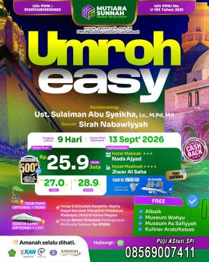 Umroh Bulan September 2026 Paket Easy