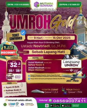 UMROH EKSKLUSIF OKTOBER 2025 PAKET GOLD