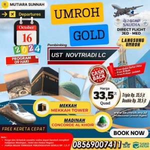UMROH GOLD 16 OKTOBER 2024