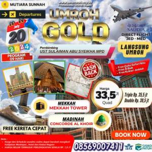 UMROH GOLD 20 JULI 2024