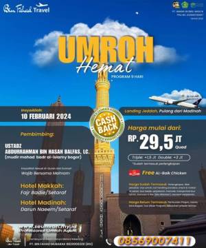 Umroh Hemat 10 Februari 2024