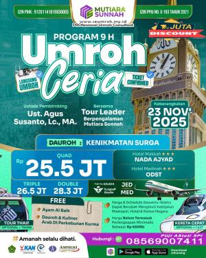 UMROH HEMAT 23 NOVEMBER 2025 SESUAI SUNNAH