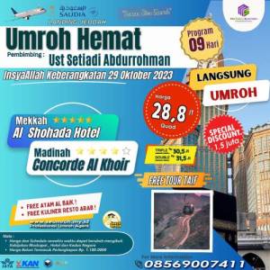 Umroh Hemat 29 Oktober 2023