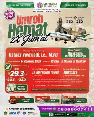 Umroh Hemat Agustus 2025 Plus Kajian 10 Hari 2x Jumat 