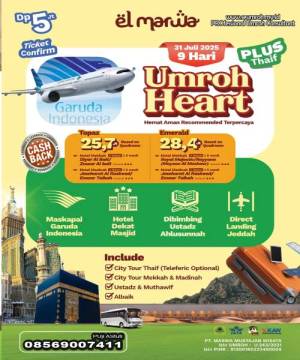 Umroh Hemat Aman Terpercaya Plus Thaif Juli 2025