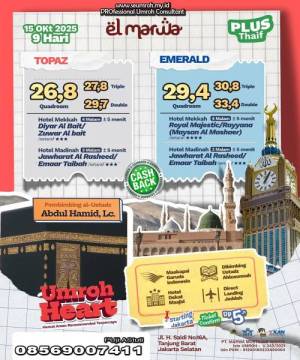 Umroh Hemat Aman Terpercaya Plus Thaif Oktober 2025
