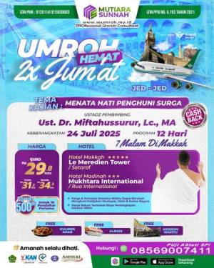 Umroh Hemat Juli 2025 Plus Kajian 2x Jumat 12 Hari