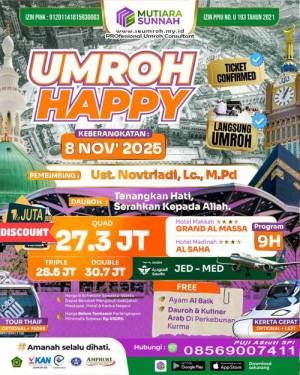 UMROH HEMAT NOVEMBER 2025 PAKET HAPPY