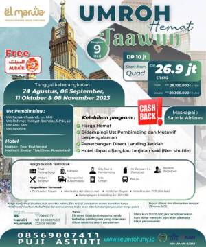 Umroh Hemat Taawun 2023