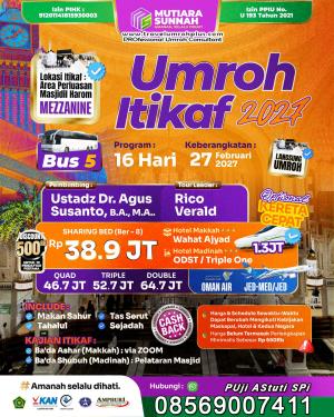 Umroh Itikaf Ramadan Februari 2027 Plus CASHBACK