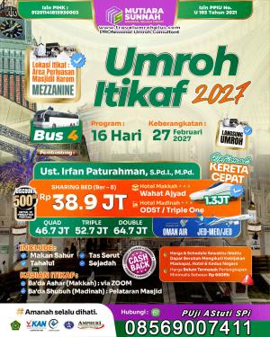 Umroh Itikaf Ramadan Februari 2027 Plus DISKON