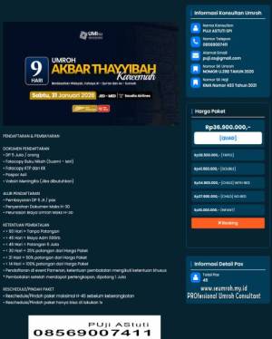 UMROH JANUARI 2026 BINTANG 5 TERMURAH 9 HARI AKBAR THAYYIBAH KAREEMAH