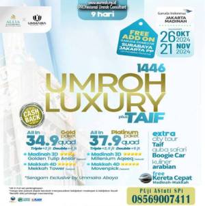 UMROH LUXURY OKTOBER NOVEMBER 2024