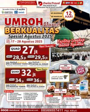 UMROH MURAH AGUSTUS 2025 12 HARI