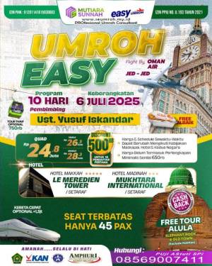 UMROH MURAH PLUS AL ULA 6 JULI 2025