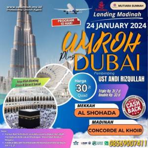 UMROH PLUS CITY TOUR DUBAI 24 JANUARI 2024