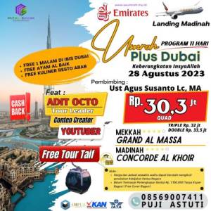 Umroh Plus Dubai 28 Agustus 2023