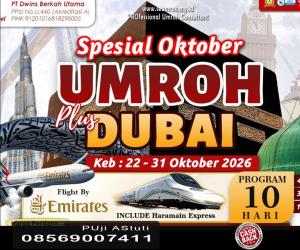 Umroh Plus Dubai Oktober 2026