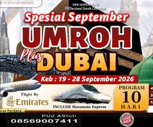 Umroh Plus Dubai September 2026