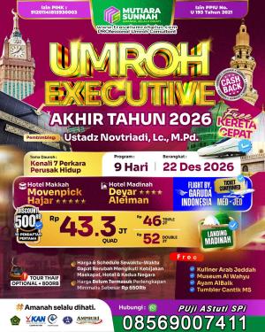 UMROH PLUS EXECUTIVE AKHIR TAHUN DESEMBER 2026