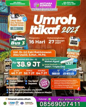 Umroh Plus Itikaf Ramadan Februari 2027 Program 16 Hari
