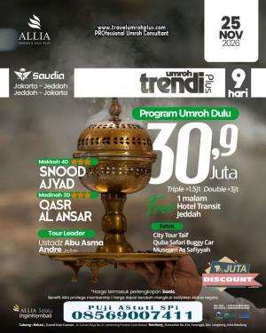 Umroh Plus Taif 9 Hari November 2026 Harga 30 Jutaan