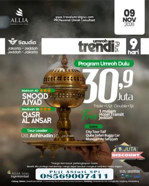 Umroh Plus Taif November 2026 Harga 30 Jutaan 9 Hari