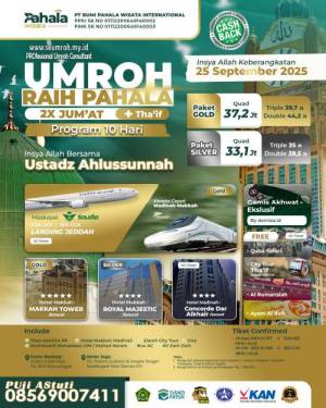 Umroh Plus Thaif 25 September 2025 2x Jumatan Raih Pahala