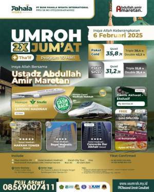 Umroh Plus Thaif 2x Jumat Februari 2025 31 juta