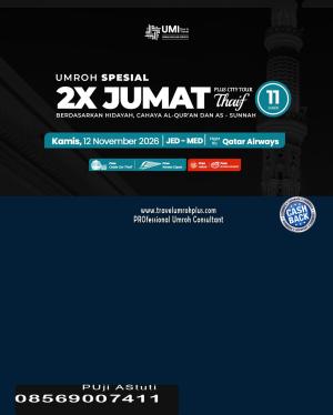 Umroh Plus Thaif 2x Jumat November 2026