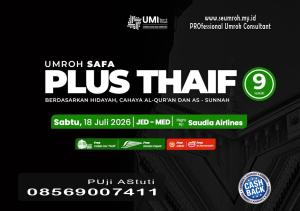 Umroh Plus Thaif 9 Hari Juli 2026